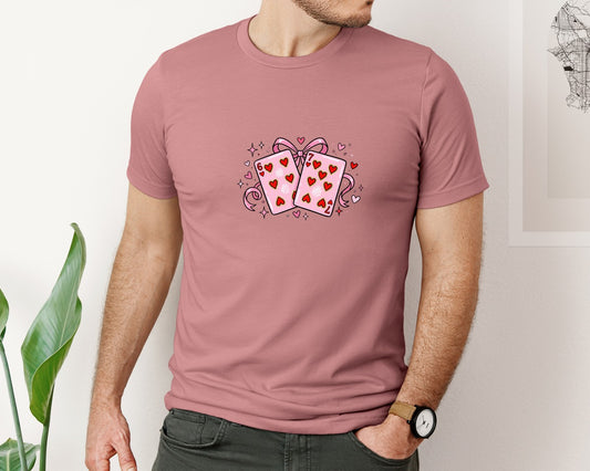 Playing Cards Valentine 6 7 5 Graphic T-Shirt
