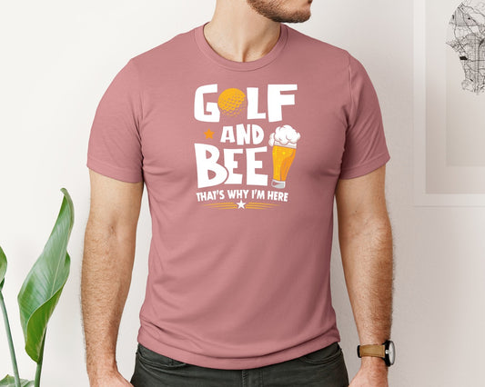 Funny Golf Beer Lover T Shirt Desin Graphic T-Shirt