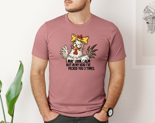Funny Chicken 3 Graphic T-Shirt