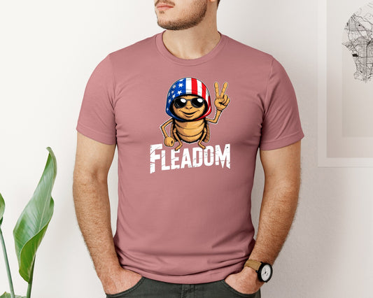 Fleadom 4Th Of July Peace Insect Graphic T-Shirt