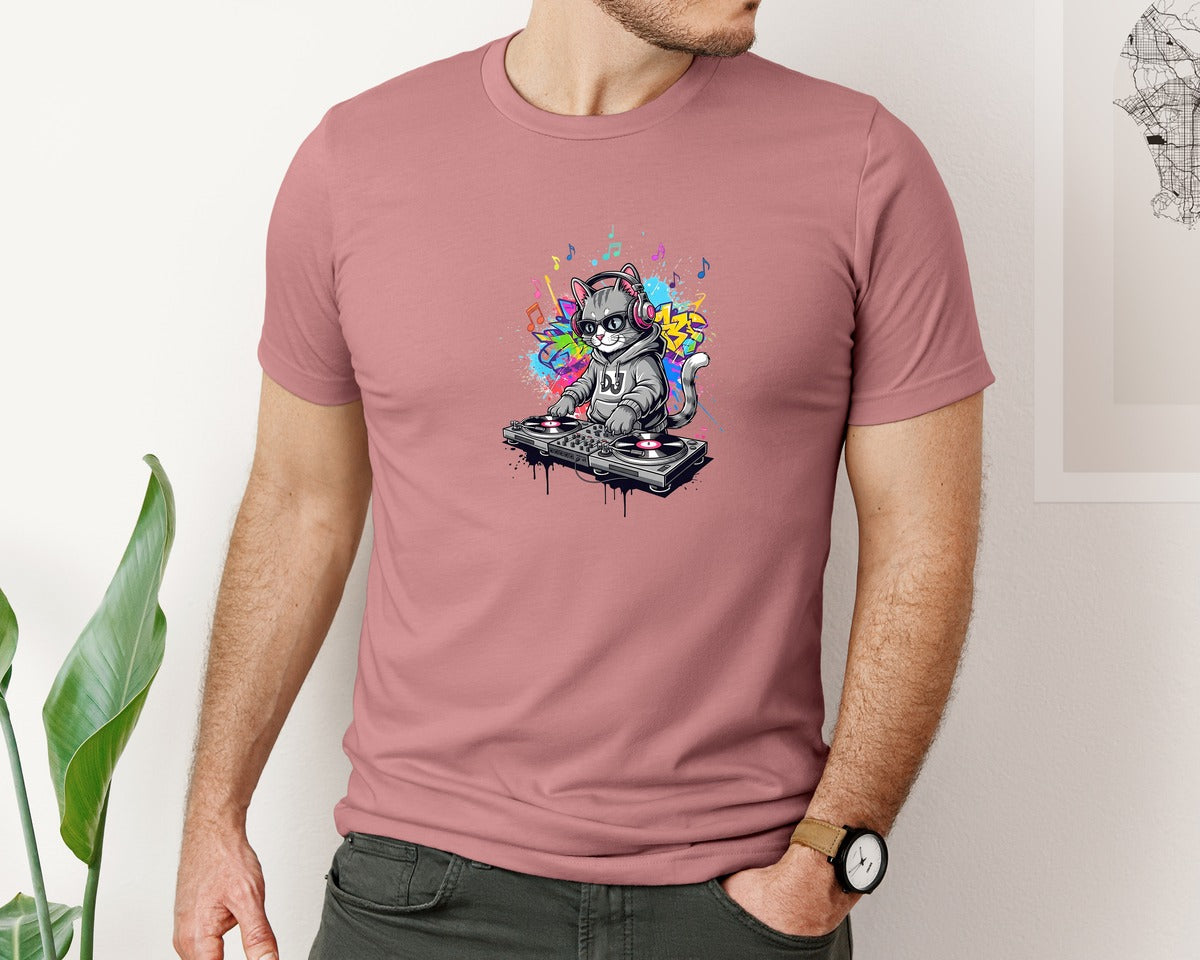 brand:Bella Canvas|color:Heather Mauve|Dje280Afcate280Afscratche280Afite280Aflikee280Afpro Graphic T-Shirt
