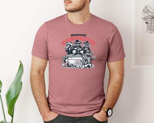 Raccoon Garbage Gangster Shirt Graphic T-Shirt
