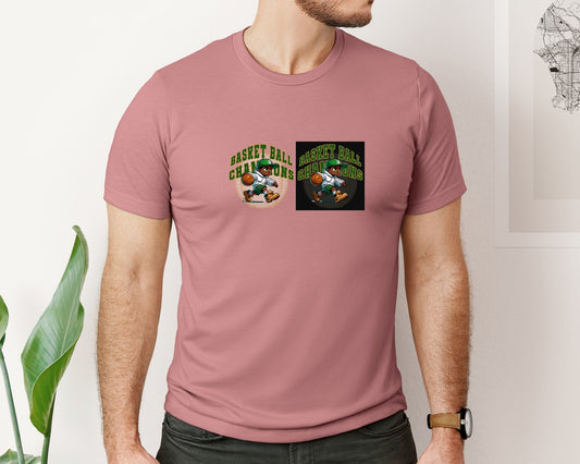 Basketball Champions Mascot Graphic T-Shirt