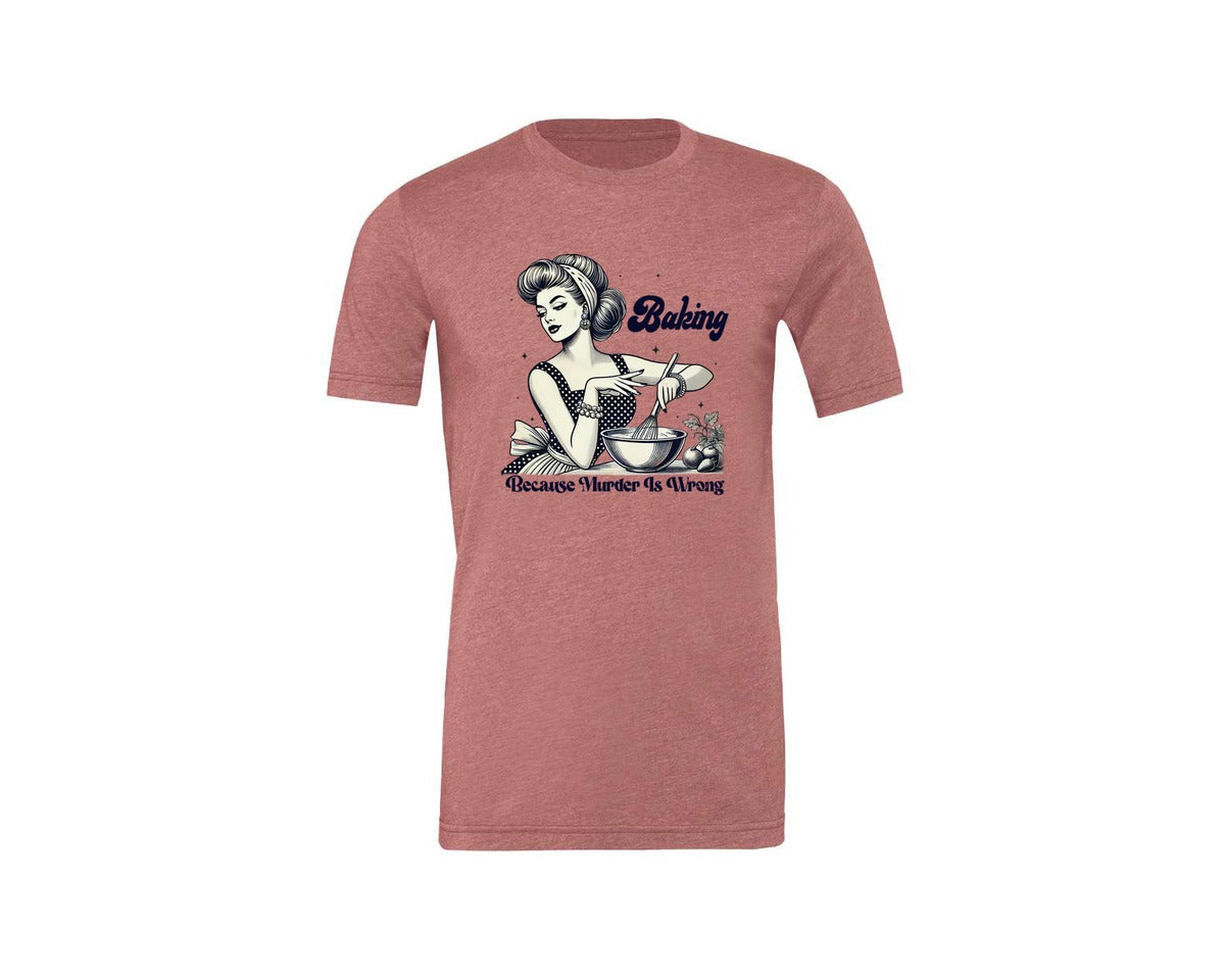 brand:Generic|color:Heather Mauve|Trendy Vintage Graphic T-Shirt