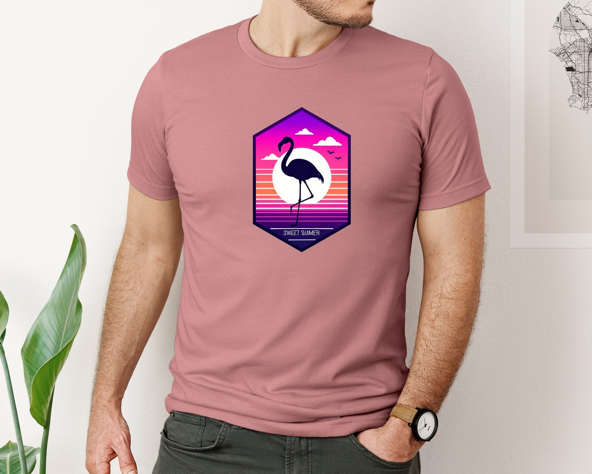 brand:Bella Canvas|color:Heather Mauve|Sweet Summer T Shirt Design Graphic T-Shirt