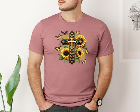 Faith Cross Jesus Graphic T-Shirt