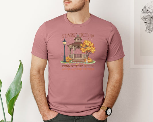 Stars Hollow Fall Pngpumpkin Season Graphic T-Shirt