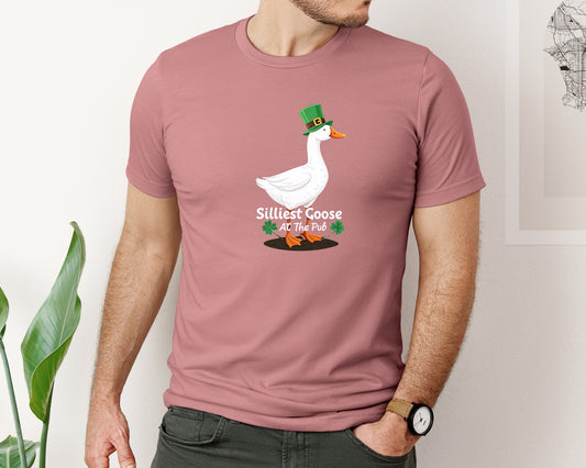 Silly Goose St Patricks Funniest Graphic T-Shirt