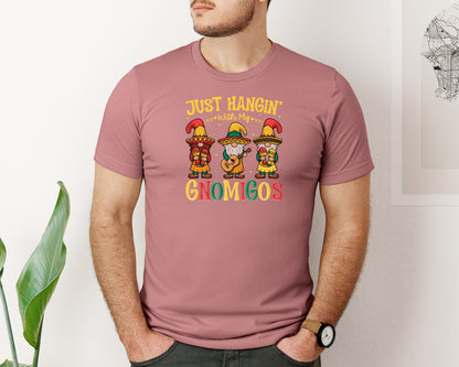 brand:Bella Canvas|color:Heather Mauve|Gnomigos Cinco De Mayo Tshirt Graphic T-Shirt