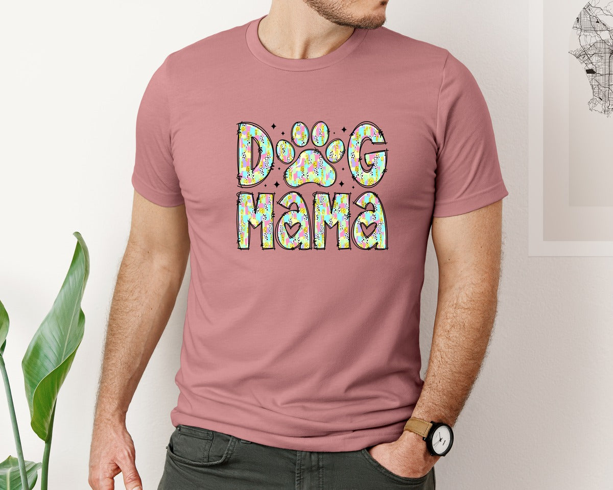 brand:Bella Canvas|color:Heather Mauve|Brushstroke Easter 2 Graphic T-Shirt