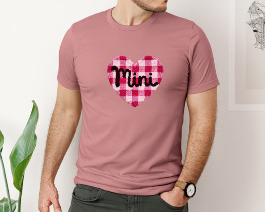 Latch Hook Heart Mini Graphic T-Shirt