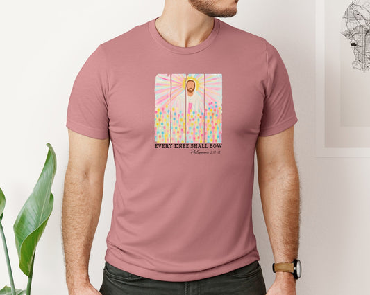 Every Knee Shall Bow Jesus Graphic T-Shirt