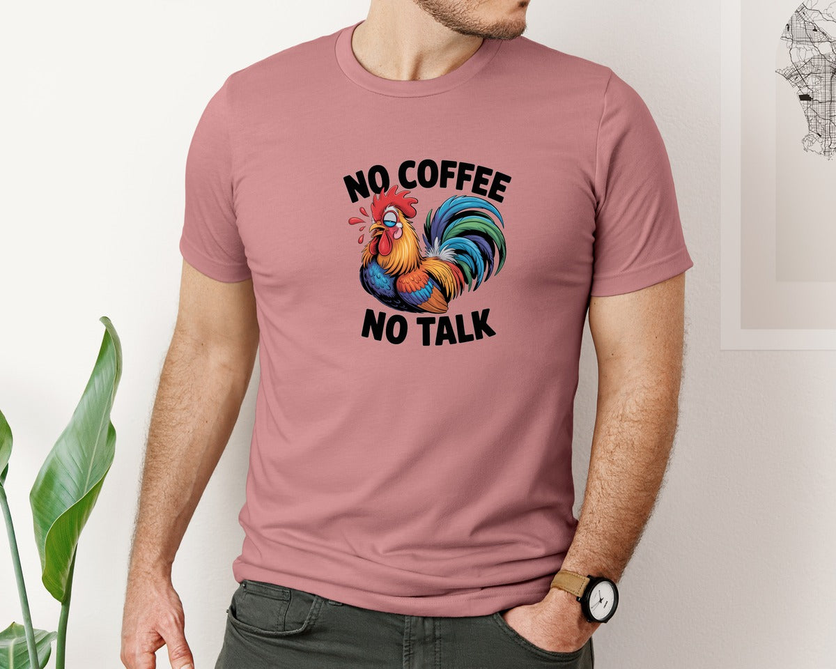 brand:Bella Canvas|color:Heather Mauve|Sarcastic Coffee Mug 3 Graphic T-Shirt