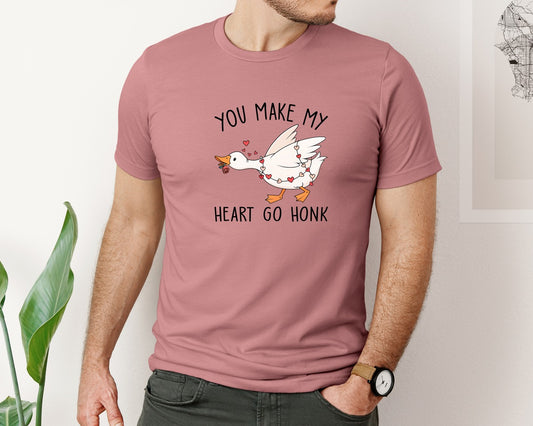 You Make My Heart Go Honk Goose 2 Graphic T-Shirt