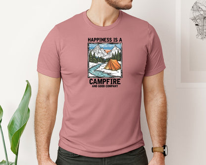 brand:Bella Canvas|color:Heather Mauve|Camping Vibes Only Outdoor Adventure Tee 9 Graphic T-Shirt