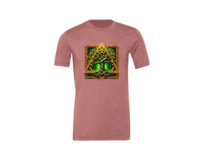 brand:Generic|color:Heather Mauve|Celtic Tree Of Life Mystical Tree Graphic T-Shirt