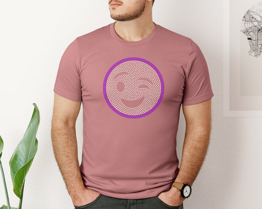 Emoji Rhinestone Templates Design Graphic T-Shirt