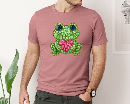 Faux Rhinestone Frog 2 Graphic T-Shirt