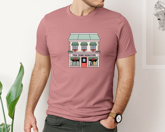 Christmas True Crime Bookstore Book 2 Graphic T-Shirt