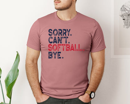 brand:Bella Canvas|color:Heather Mauve|Funny Softball Mom Quote Graphic T-Shirt