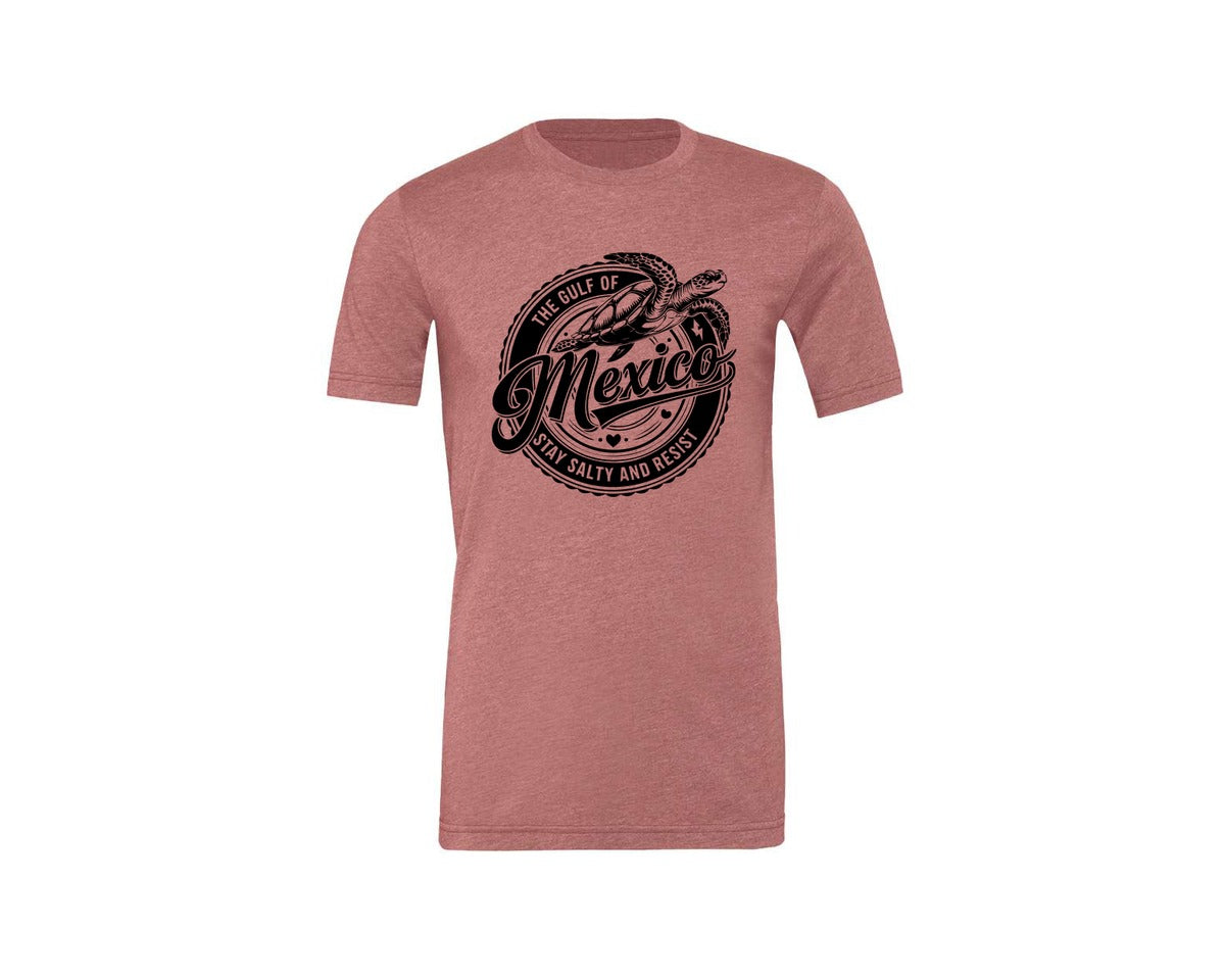 brand:Generic|color:Heather Mauve|Gulf Of Mexico Turtle Beach Graphic T-Shirt