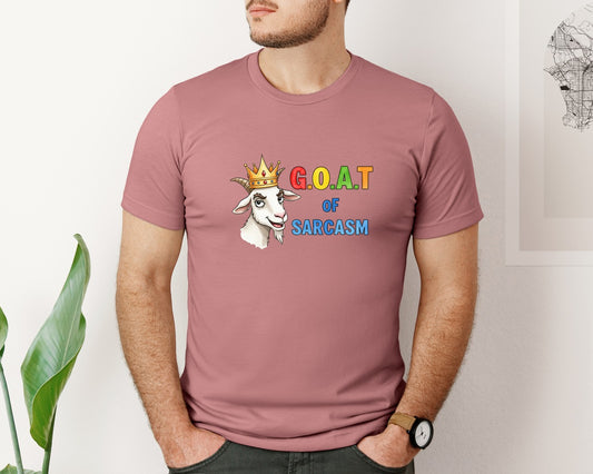 Goat Of Sarcasm Graphic T-Shirt