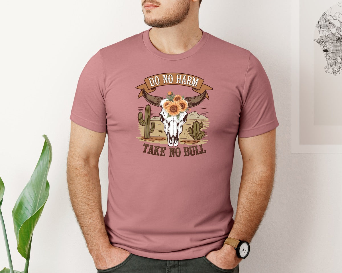 brand:Bella Canvas|color:Heather Mauve|Wild West Cowgirl Vibes Graphic T-Shirt