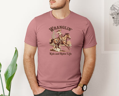 brand:Bella Canvas|color:Heather Mauve|Western Mothers Day Mom 2 Graphic T-Shirt