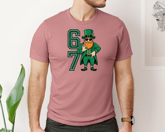 Six Seven Leprechaun St Patricks Graphic T-Shirt