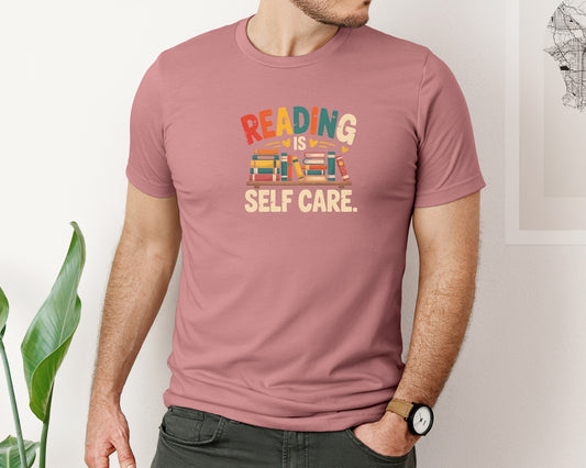 Reading Is Self Care Book Lover T Shirt Graphic T-Shirt