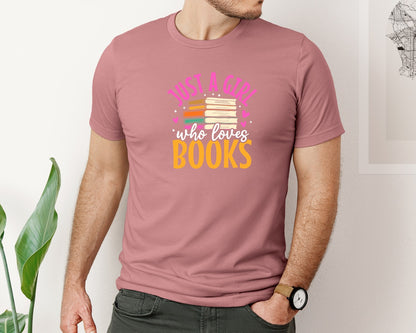 brand:Bella Canvas|color:Heather Mauve|Reading T Shirt Design 6 Graphic T-Shirt