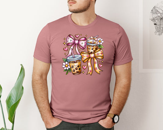 Coquette Iced Coffee Coffee Lover Graphic T-Shirt