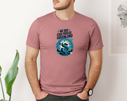 brand:Bella Canvas|color:Heather Mauve|No Bid Can Freeze Greenland Graphic T-Shirt