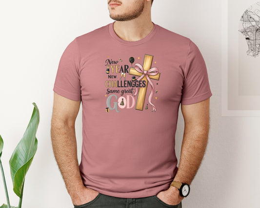 New Year Same God Christian Graphic T-Shirt