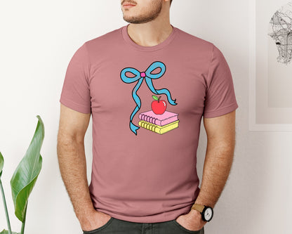 brand:Bella Canvas|color:Heather Mauve|Teaching Kidst Shirt Graphic T-Shirt