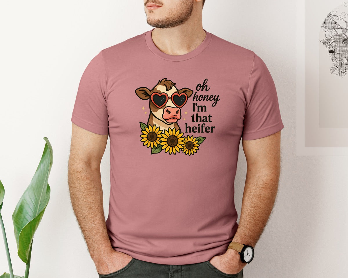 brand:Bella Canvas|color:Heather Mauve|Sarcastic Animal Quotes Bundlefunny Graphic T-Shirt