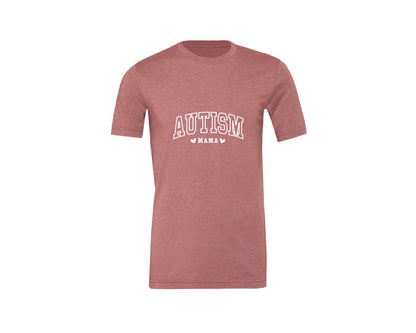 brand:Generic|color:Heather Mauve|Autism Awareness Autism Mama 2 Graphic T-Shirt