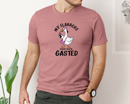 brand:Bella Canvas|color:Heather Mauve|My Flabbers Have Been Gasted 6 Graphic T-Shirt