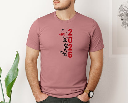 brand:Bella Canvas|color:Heather Mauve|Class Of 2026 Senior 2026 11 Graphic T-Shirt