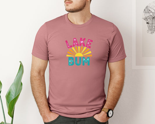 Lake Bum Vintage Retro Summer 2 Graphic T-Shirt