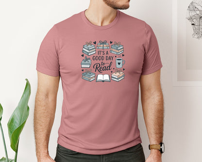 brand:Bella Canvas|color:Heather Mauve|Book Quotes Bookish Reader Graphic T-Shirt