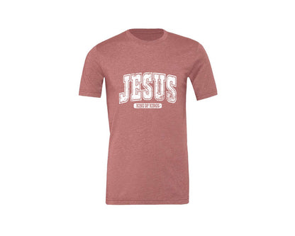 brand:Generic|color:Heather Mauve|Jesus King Of Kings Christian S Graphic T-Shirt