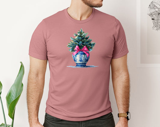 Preppy Christmas Tree Graphic 9 Graphic T-Shirt