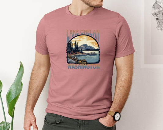 Lakes Of The Usa T Shirt Design Graphic T-Shirt