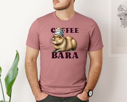 brand:Bella Canvas|color:Heather Mauve|Funny Capybara Quote Graphic T-Shirt