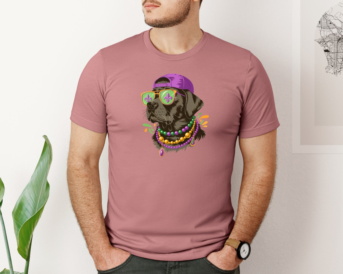 brand:Bella Canvas|color:Heather Mauve|Funny Mardi Gras T Shirt 75 Graphic T-Shirt