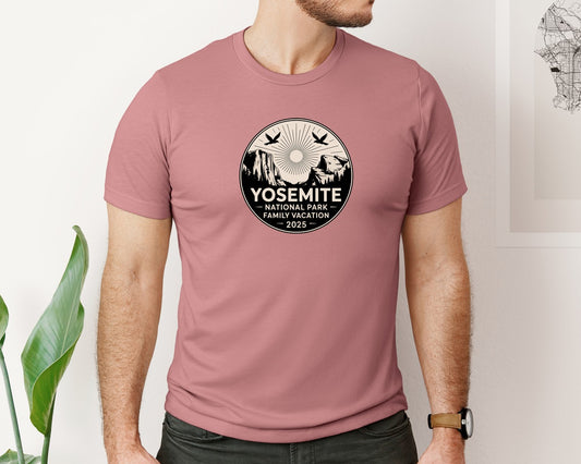 Yosemite Family Vacation Badge 2025 Graphic T-Shirt