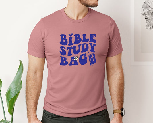 Bible Study Bag Bible Motivational Graphic T-Shirt