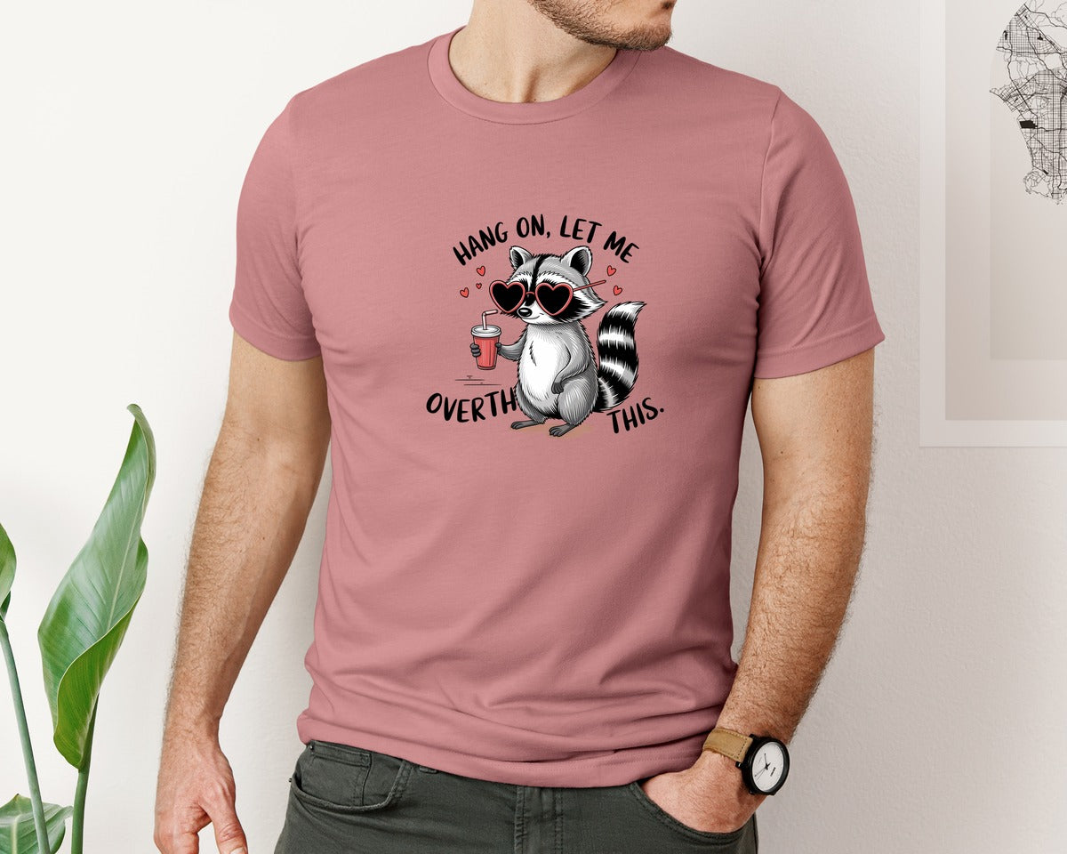 brand:Bella Canvas|color:Heather Mauve|Hang On Let Me Overthink This 20 Graphic T-Shirt