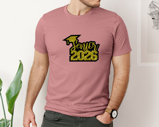 Senior 2026 3D Cake Topper Graduation Graphic T-Shirt